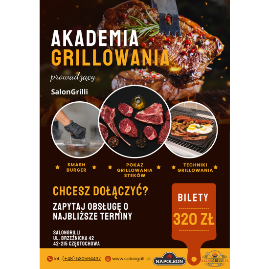 Bilet na: Akademię Grillowania